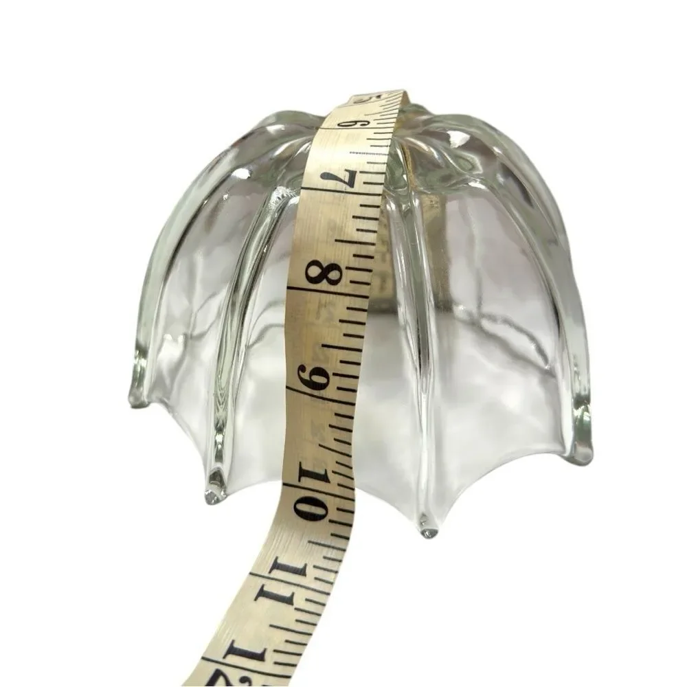 Vintage Indiana Crystal Umbrella Trinket Bowl
